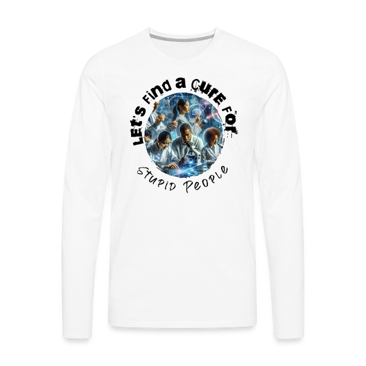 Men's Premium Long Sleeve T-Shirt - white