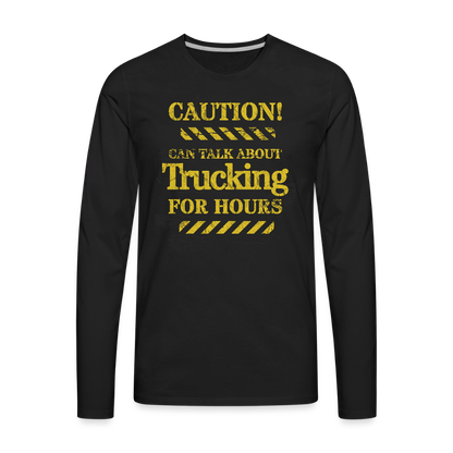 Men's Premium Long Sleeve T-Shirt - black