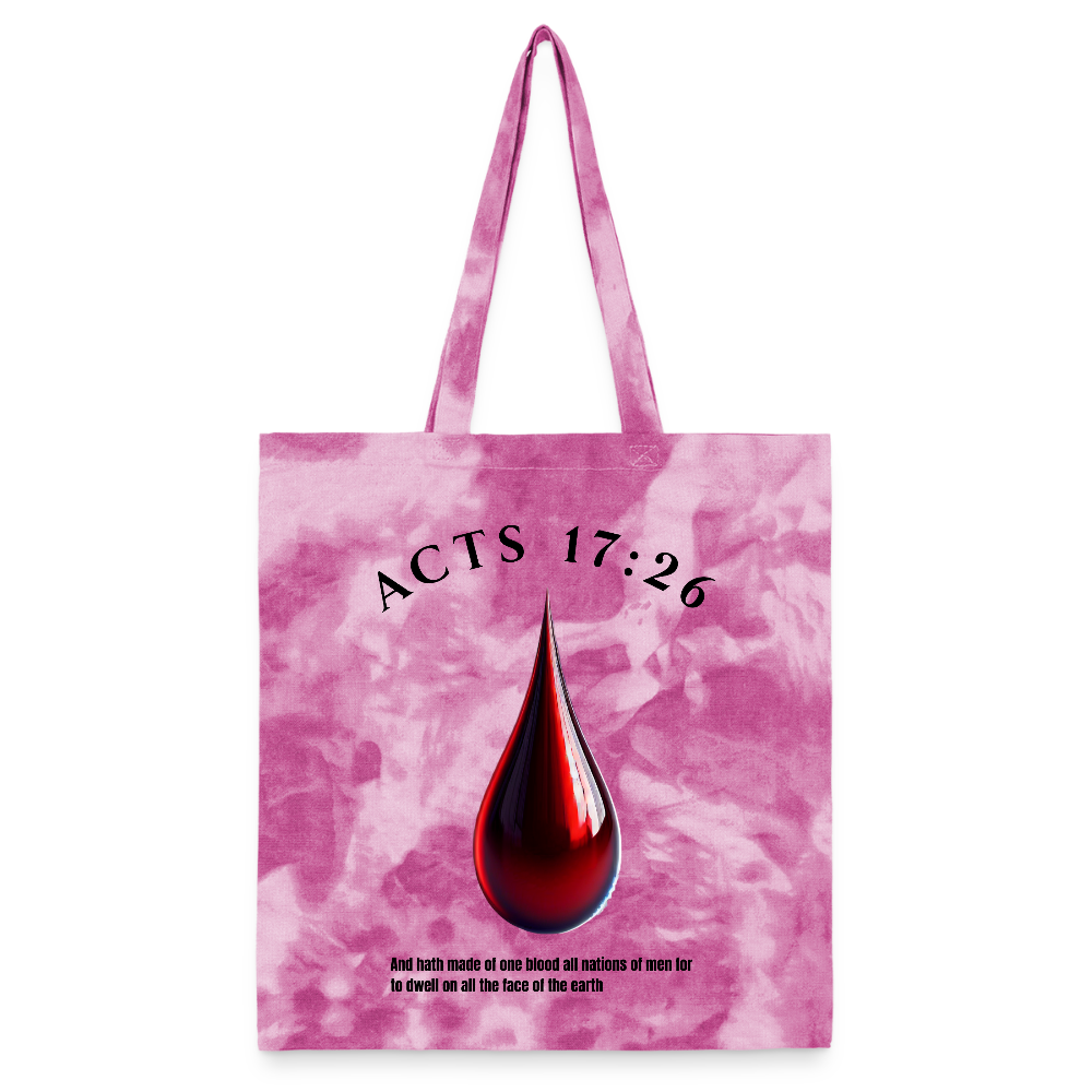 Tie Dye Tote Bag - pink lady