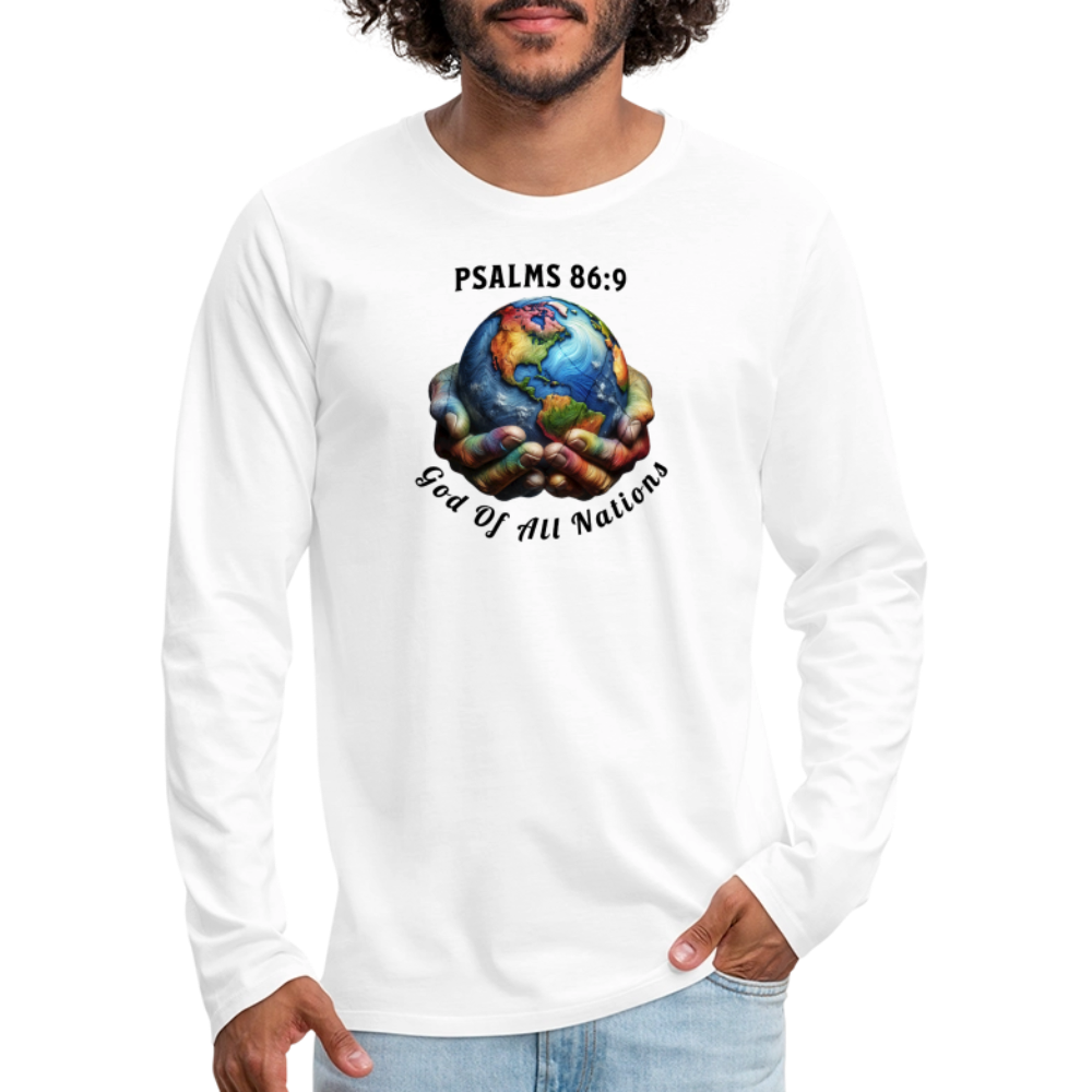 Men's Premium Long Sleeve T-Shirt - white