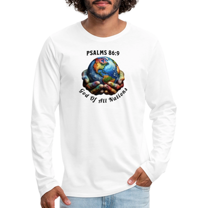 Men's Premium Long Sleeve T-Shirt - white