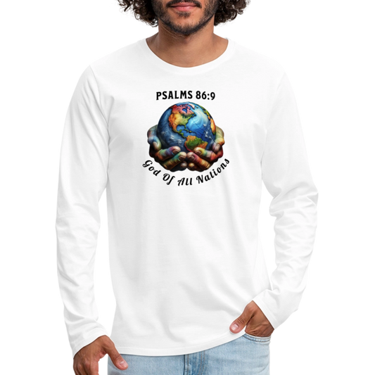 Men's Premium Long Sleeve T-Shirt - white