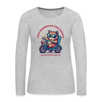 Women's Premium Long Sleeve T-Shirt - heather gray