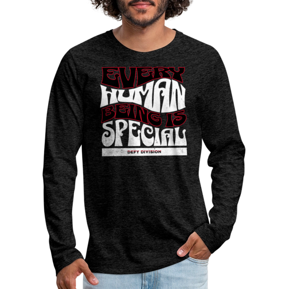 Men's Premium Long Sleeve T-Shirt - charcoal grey